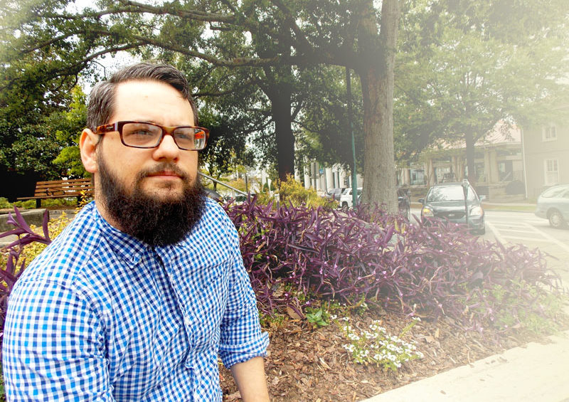 Tim Denson near Athens city hall