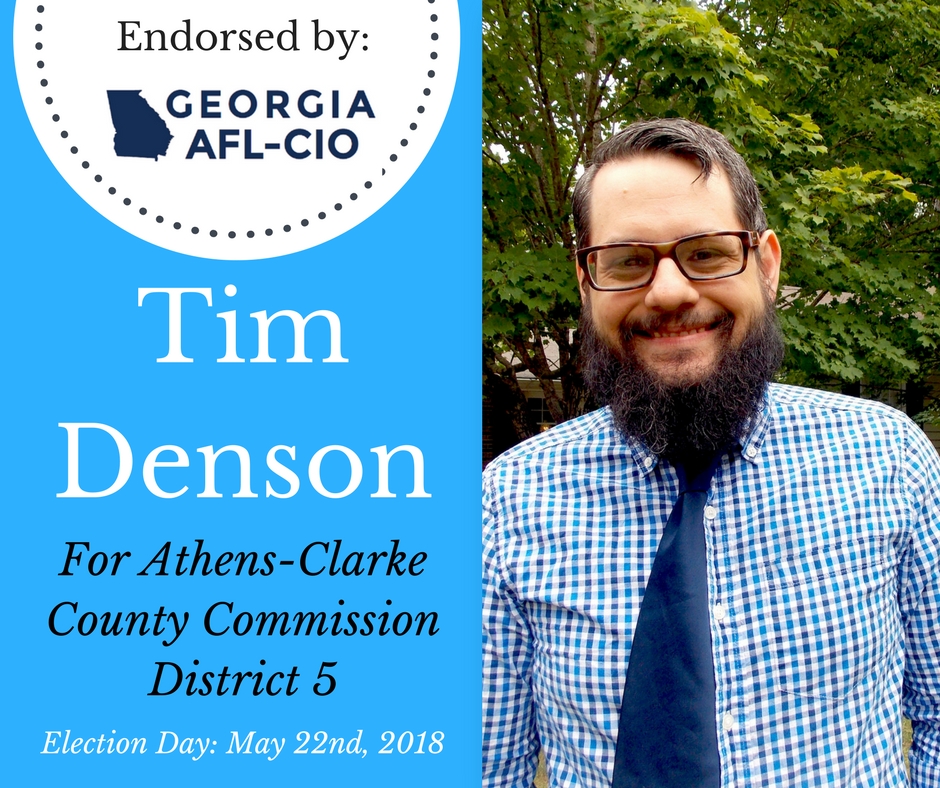 Georgia AFL-CIO Endorses Tim Denson