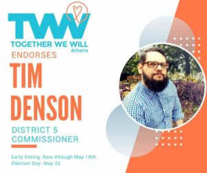 Together We Will - Athens endorses Tim Denson