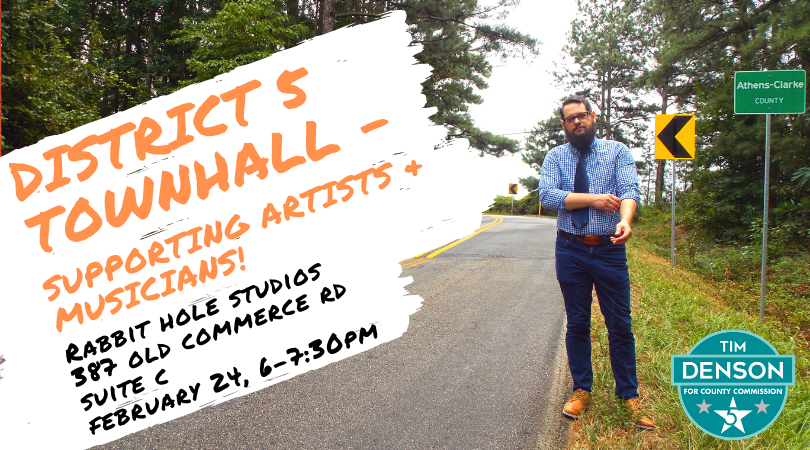 District 5 Townhall - Supporting artists and musicians