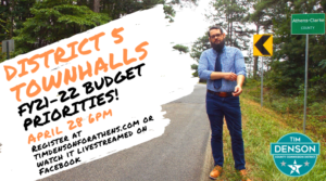 District 5 Townhall on FY21 Budget
