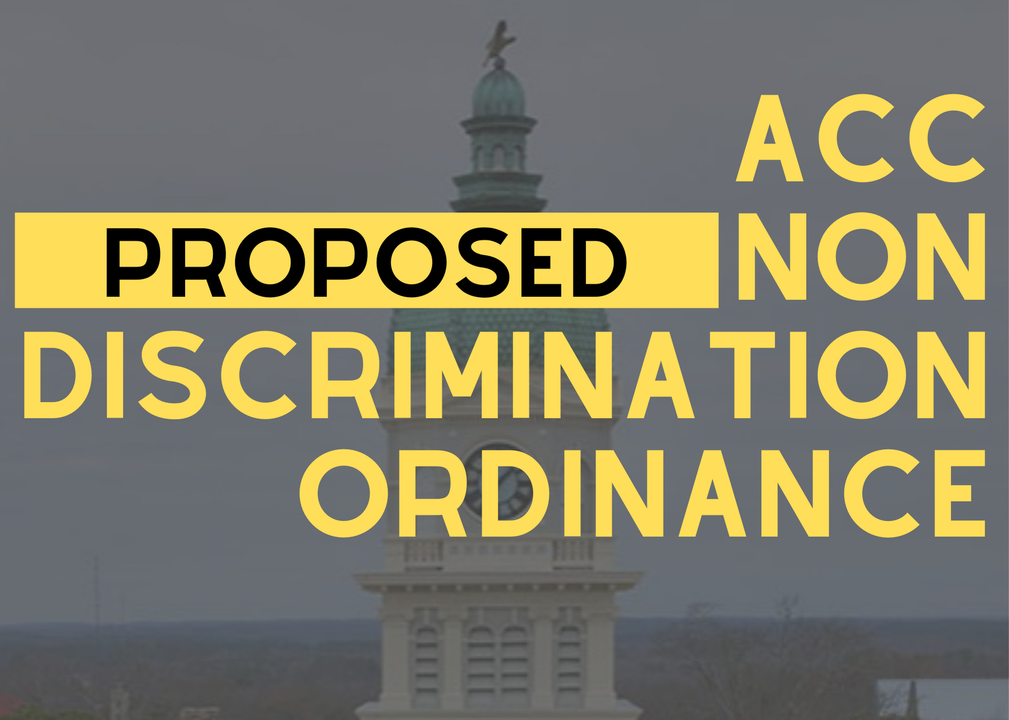 ACC considering a proposed non-discrimination ordinance