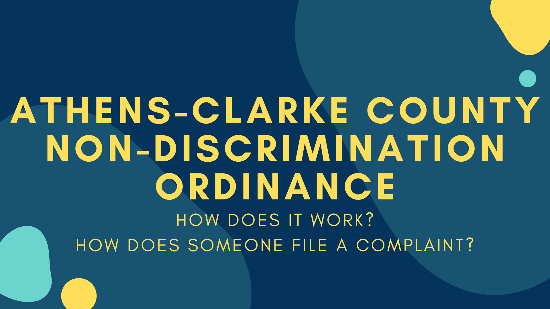 ACC Non Discrimination Ordinance